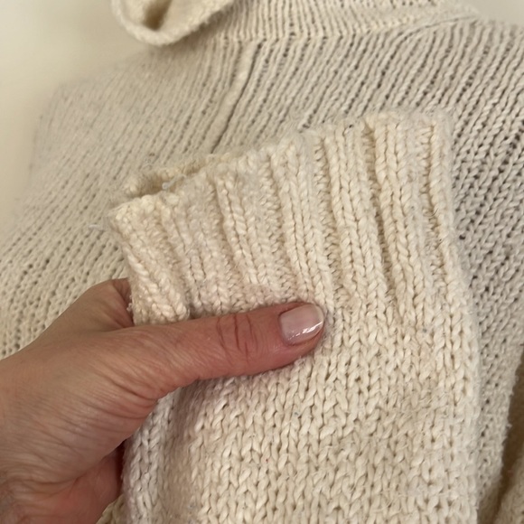 Eileen Fisher Organic Cotton Turtleneck Sweater Sz L - Picture 5 of 13